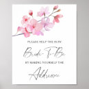 Search for cherry blossoms wedding signs Watercolor