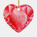 Search for 40th wedding anniversary christmas tree decorations Heart