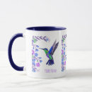 Search for hummingbird designs mugs Flowers
