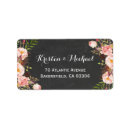 Search for chalkboard floral return address labels Pretty