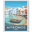 Search for mykonos greece stickers Santorini
