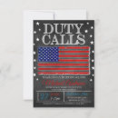 Search for us army invitations Red white and blue