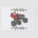 Search for monster truck gift wrap Santa