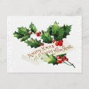 Search for winter snowflake postcards Red