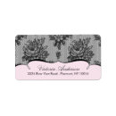 Search for pink lace return address labels White
