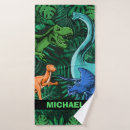 Search for dinosaur bath towels Jurassic