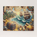 Search for pirate map puzzles Treasure