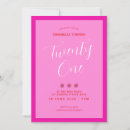 Search for pink 21st birthday invitations Classy