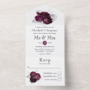 Search for black red silver wedding invitations Burgundy