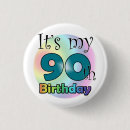 Search for 90th birthday badges 90 years