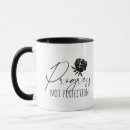 Search for progress not perfection mugs Motivational