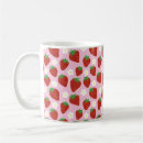Search for cute fruit mugs Strawberry pattern