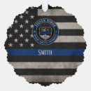 Search for police badge christmas tree decorations Thin blue line