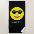 Search for emoji beach towels Happy face