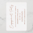 Search for gold foil engagement party invitations Minimalist