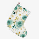 Search for mint green christmas stockings Floral