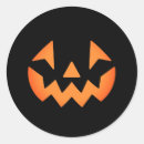 Search for black pumpkin face stickers Smile