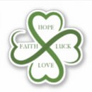 Search for funny irish stickers Clover