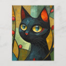 Search for black cat design postcards Pet