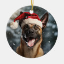 Search for belgian malinois christmas tree decorations Dog