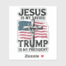 Search for jesus is my savior stickers Political