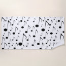 Search for music beach towels Musical notes
