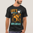 Search for cat drums tshirts Music