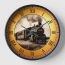 Search for vintage steam engine clocks Railway
