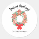Search for seasons greetings stickers Wreath