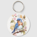 Search for bluebirds key rings Watercolor