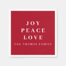 Search for religious christmas napkins Red