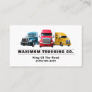 Search for semi truck business cards Trucking company