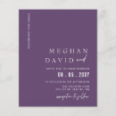 Search for purple paper invitations Minimalist