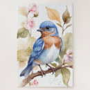 Search for bluebird puzzles Watercolor