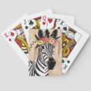 Search for zebra playing cards Animal
