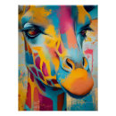 Search for abstract giraffe art Cartoon