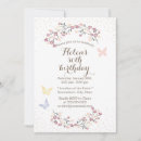 Search for butterfly garden birthday invitations Elegant