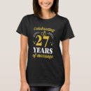 Search for 27 year anniversary tshirts Marriage