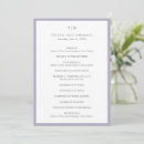 Search for lilac wedding programmes Modern