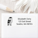 Search for cute owl return address labels Modern