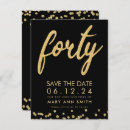 Search for save the date birthday invitations Gold
