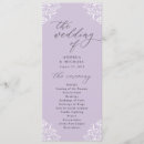 Search for lavender wedding programmes Classic