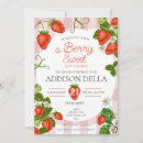 Search for strawberry baby shower invitations Girly