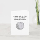 Search for i love you to moon cards Funny