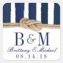 Search for rope wedding stickers Navy blue