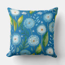Search for blue dandelion cushions Pattern