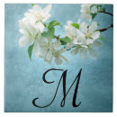 Search for flower monogram tiles White