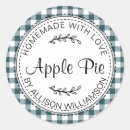 Search for green apple stickers Made with love