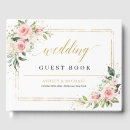 Search for gold wedding guest books Watercolor