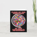 Search for international flags cards Globe